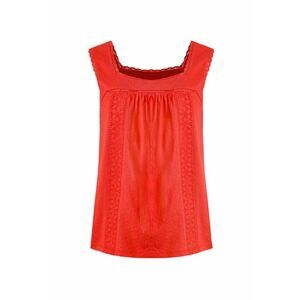 Weird Fish Womens/Ladies Chelle Natural Cotton Square Neck Tank Top / Tango Red